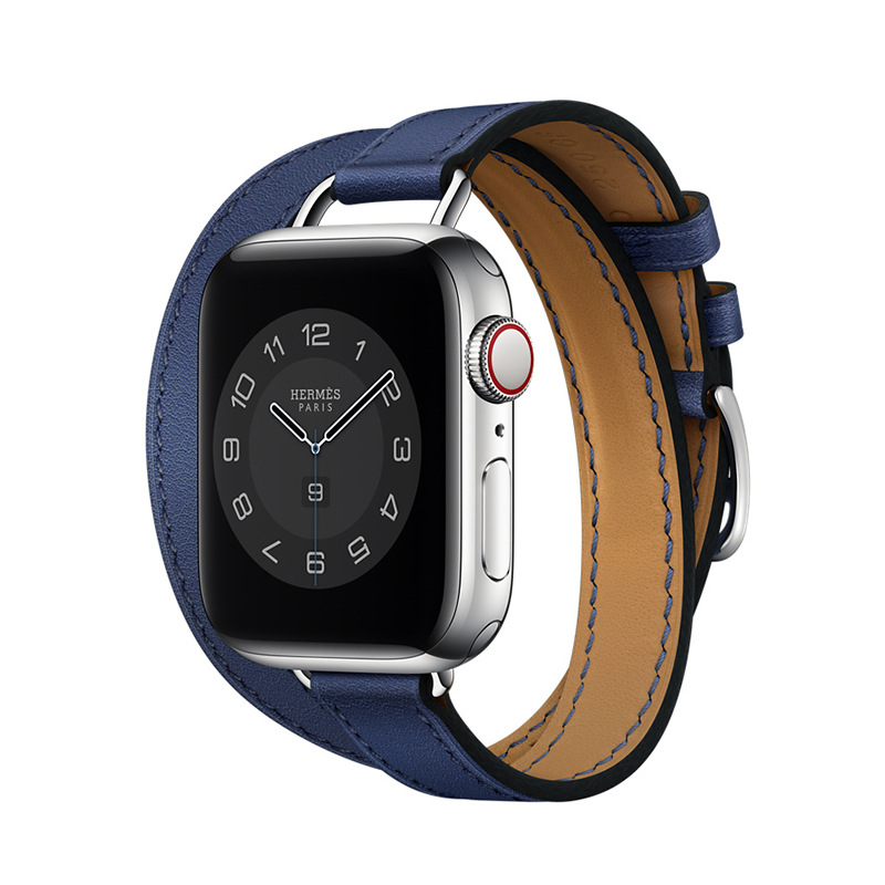 Picture of For Apple Watch applewatch Strap s10 Double Circle Thin Leather Strap Apple Watch 87654se