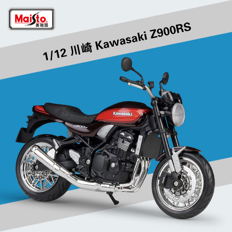 Picture of Meichi Figure 1:12 Kawasaki Kawasaki Z900RS Heavy Machine Simulation Alloy Motorcycle Model Finished Product Ornaments