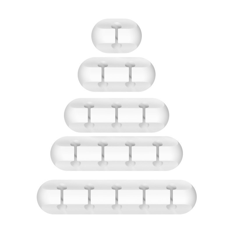 Picture of New desktop charging data cable holder multi-port creative storage wire silicone cable organizer hub