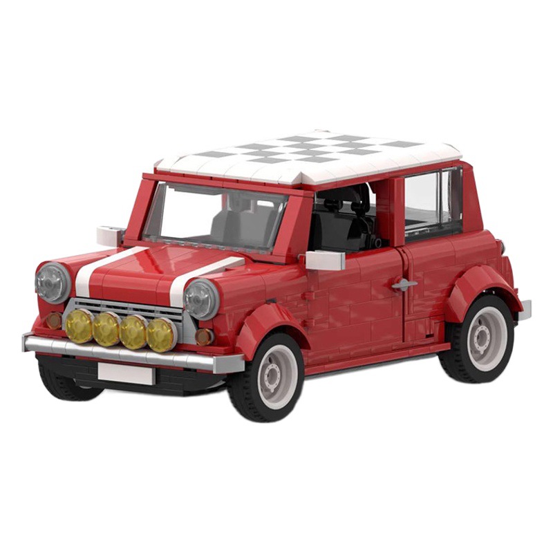 Compatible with Lego MOC-78551 Mini Cooper Rally MOD puzzle domestic building blocks intelligence car model
