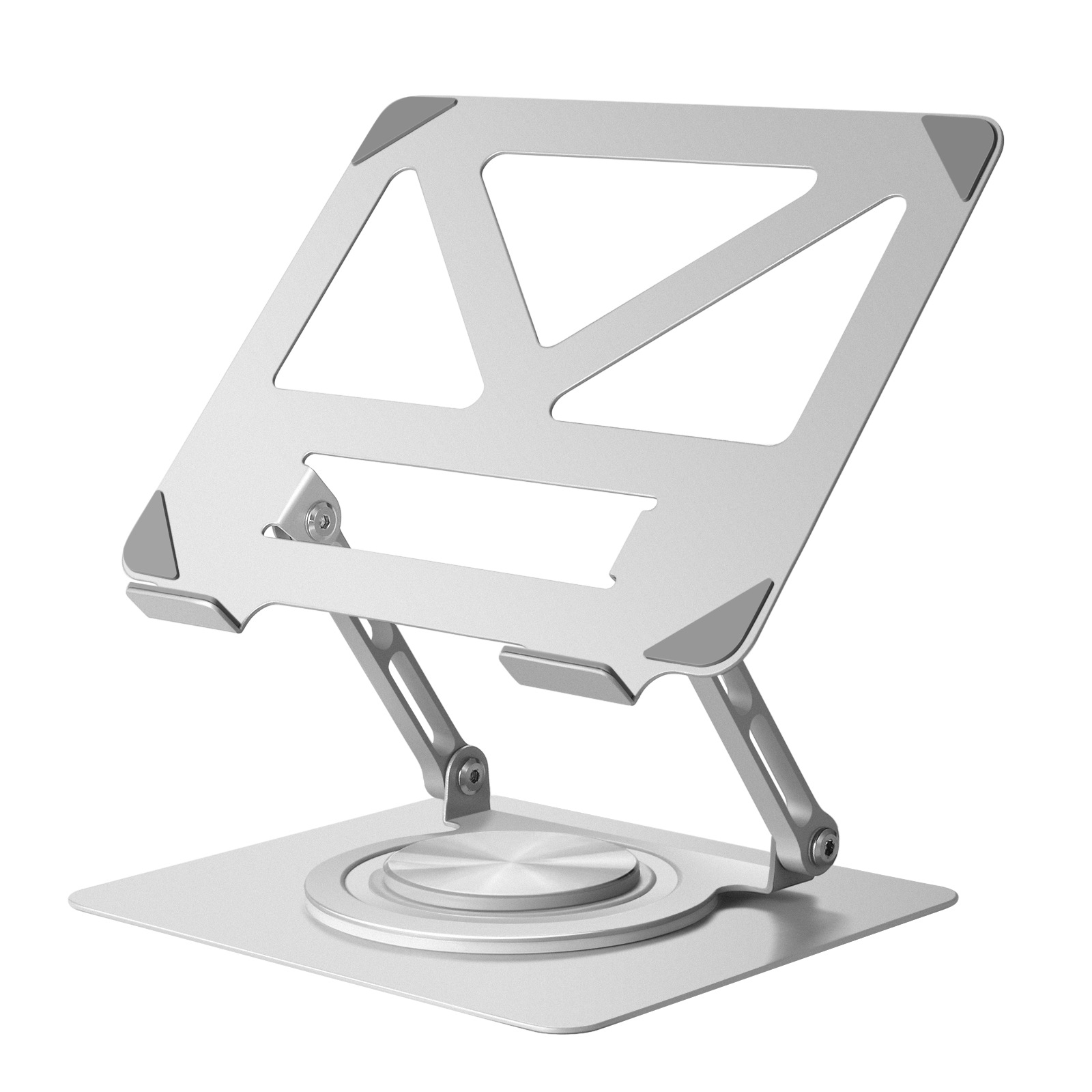 Picture of Rotating Laptop Stand Vertical Desktop Elevating Hollow Cooling Lifting Folding Metal Laptop Stand