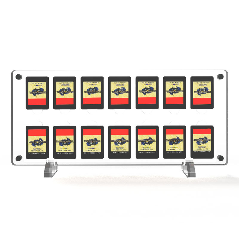 Picture of Wholesale Nintendo game machine card switch storage cassette game card magnetic acrylic transparent storage box