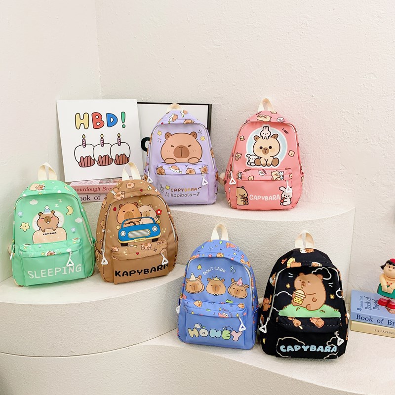 Cartoon Children's Schoolbag 2024 New Kindergarten Baby Lightweight Schoolbag Boys and Girls Outdoor Leisure Backpack Trendy