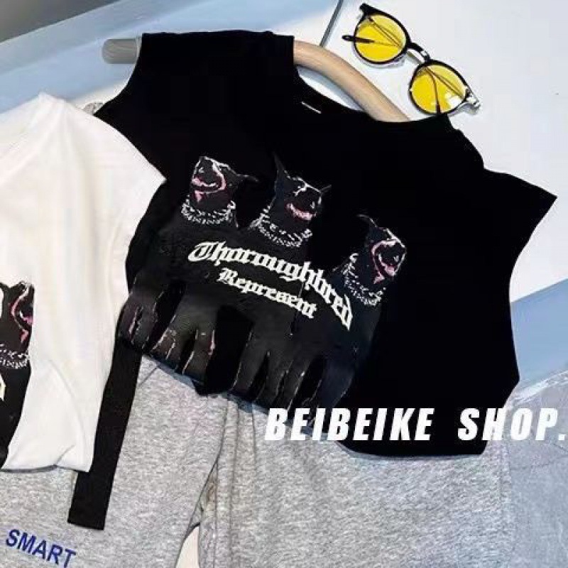 Picture of Cotton Children's T-shirt Vest 2024 Summer New Korean Printed Sleeveless Boys' Vest Trendy Top