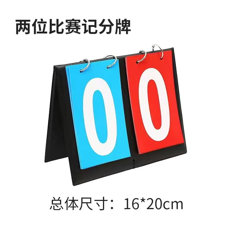 Picture of Scoreboard Basketball Scoreboard Scoreboard Game Count Flip Card Table Tennis Points Billiards Portable Scoreboard