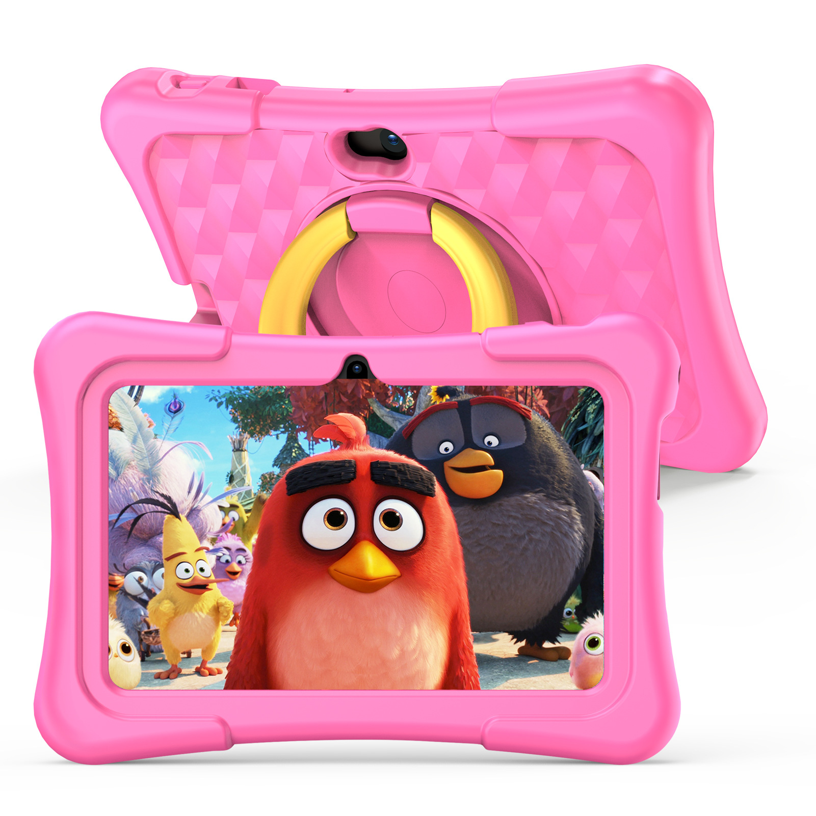 Picture of 7 inch puzzle children's flat with protective silicone sleeve 360 degree rotating handle bracket for cross-border foreign trade