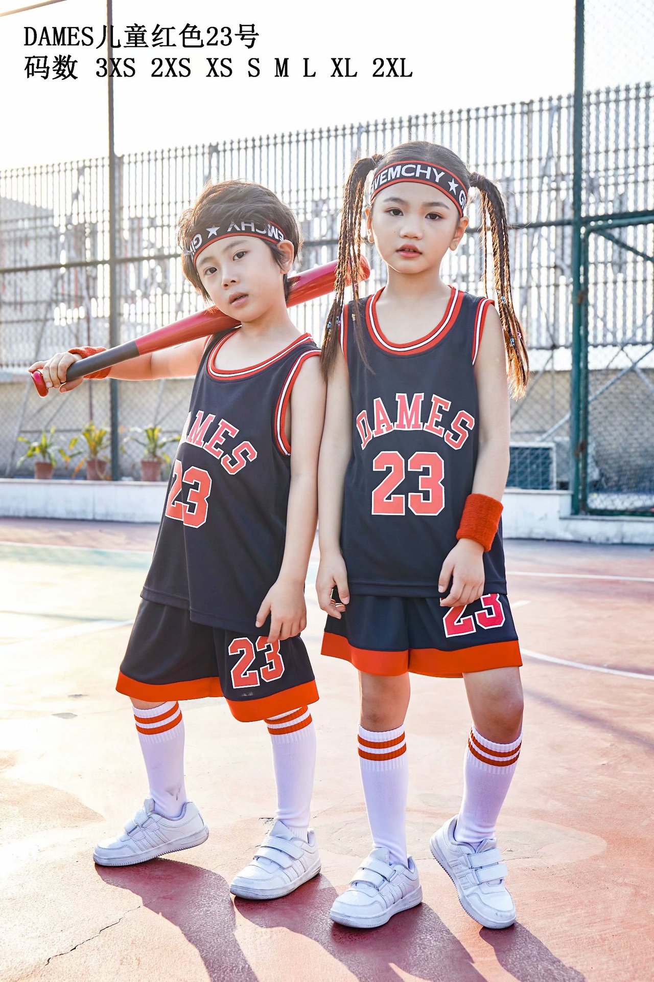 Picture of Children's Basketball Suit suit Printing Training Suit for Primary School Students Girls Boys Kindergarten Baby Performance Suit Basketball Jersey