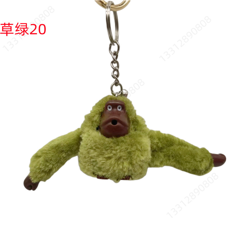 Picture of Plush Toy Long Arm Monkey Bag Pendant Plush Doll Keychain Cute Doll Orangutan Animal Key Ring