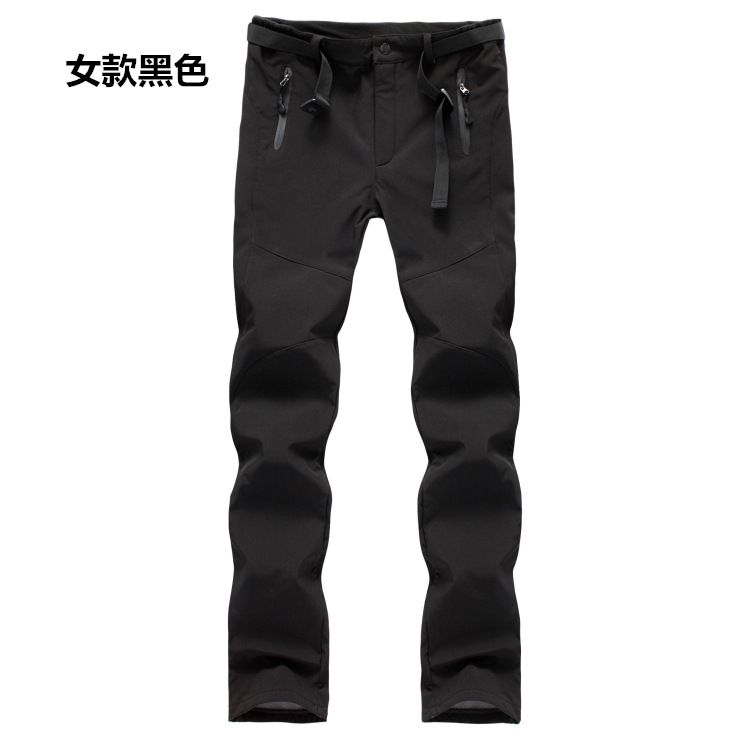 Picture of Outdoor Rush Pants Women's Windproof Waterproof Winter Thickened Warm Couple's Outdoor Soft Shell Mountaineering Fleece Pants