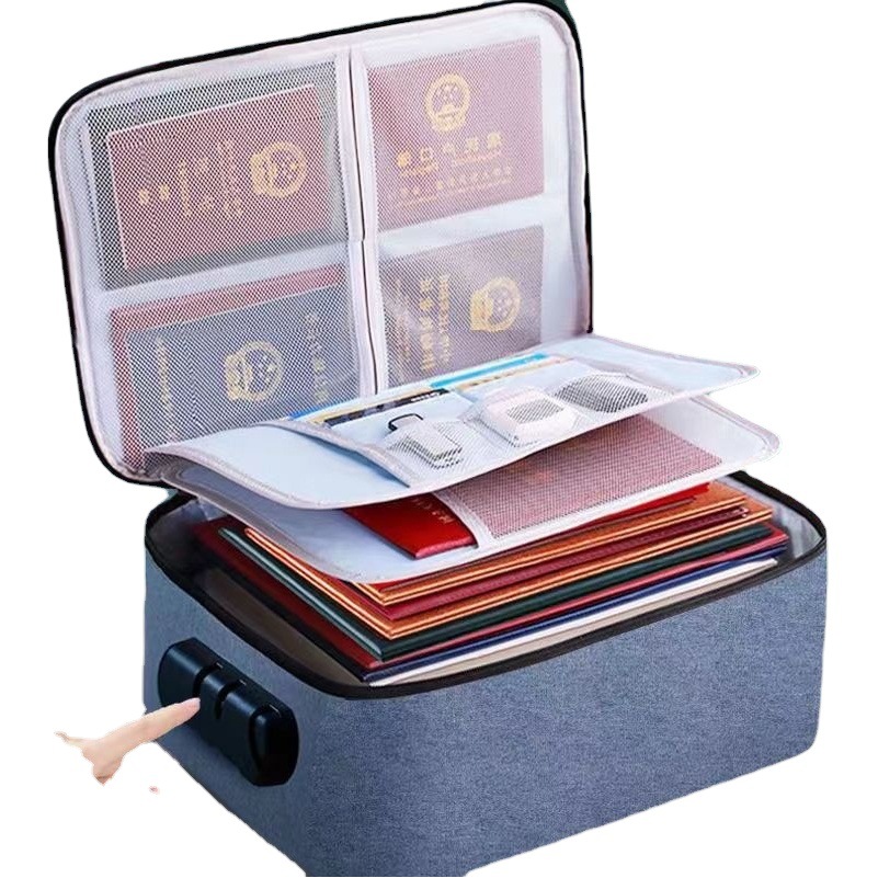 Certificate storage bag box household multi-functional household register document card holder certificate organizing box bag artifact