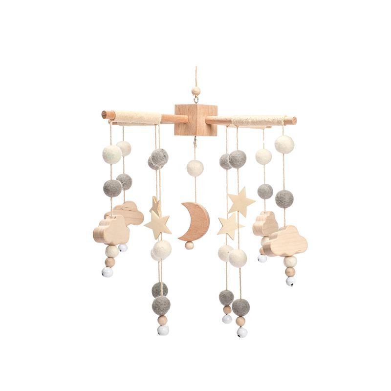 Picture of Nordic style foreign trade baby bed bell accessories bracket infant comfort toy music box bed bell bracket three-piece set