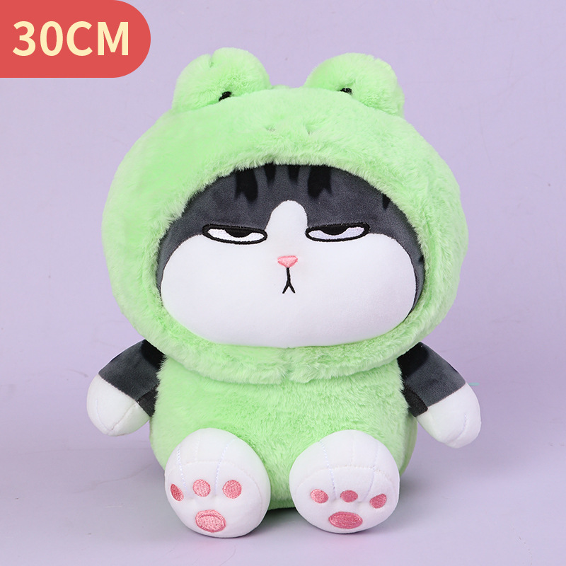 Picture of Genuine Wu Huang Wan Sleeping Doll Bazar Black Plush Toy Long live Totoro Doll Cat Pillow