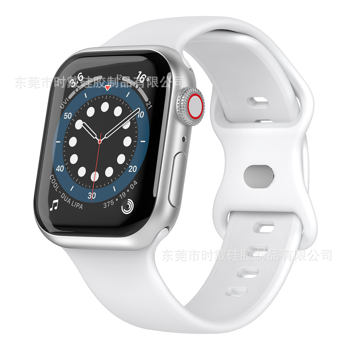 Picture of strap Watch 8 generation/Ultra/SE solid color silicone buckle iwatch strap