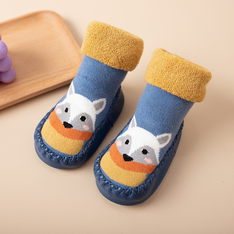 Children's floor socks autumn and winter non-slip soft bottom toddler socks baby thickened newborn baby shoes socks wholesale