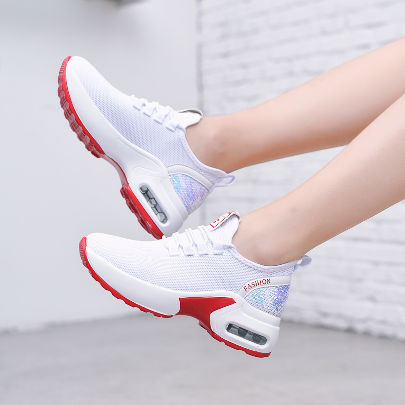 Picture of Dance Shoes Outer Wear Fashion Ghost Step Dance Shoes Women's Thick-soled sneaker Women's Flying Mesh New Style Square Dance Shoes