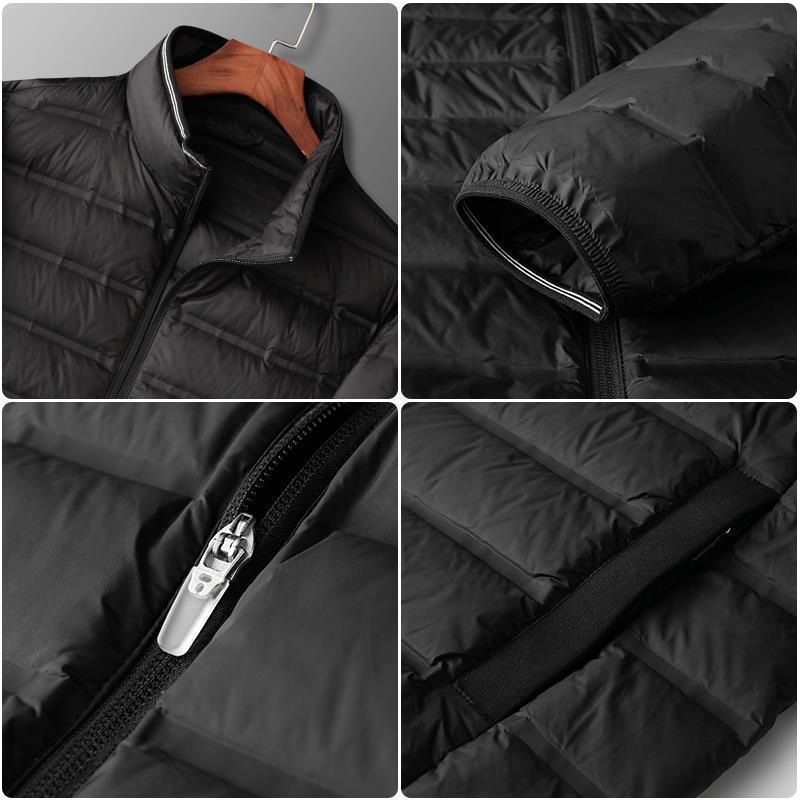 Picture of Fat man light down cotton-padded jacket men's light thin plus fat plus size 200kg fat man down cotton-padded jacket tide
