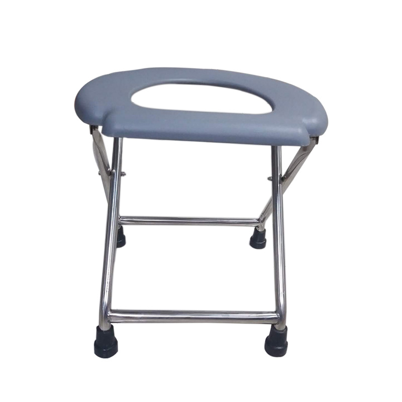 Picture of Stainless Steel Toilet Chair Foldableable Toilet Chair for the Elderly and Pregnant Women Disabled Squatting Stool Chair Household Toilet Stool