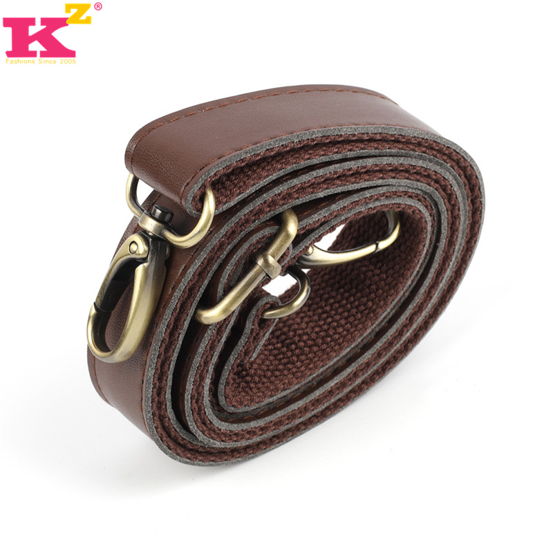 Picture of in stock Wholesale Ultrafilm Leather Sticker Canvas Leather Bag Strap 2.5cm Lug Adjustable Crossbody Shoulder Bag Strap Accessories