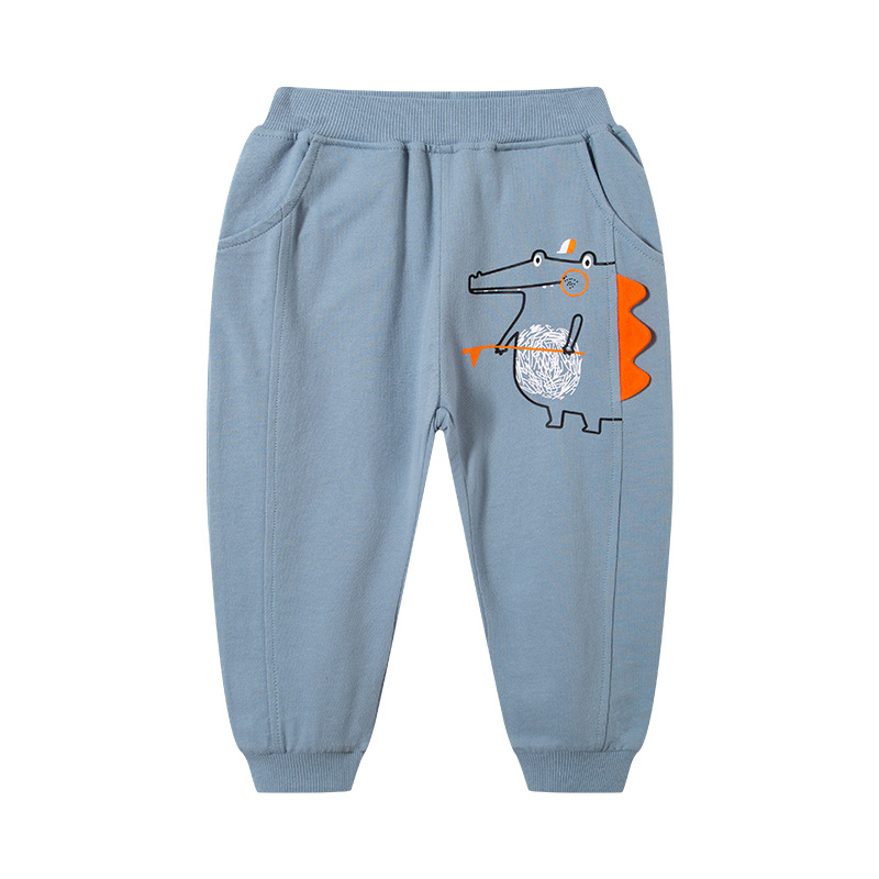 Picture of 2025 Trendy New Autumn Clothing Children's Trousers Baby Casual Pants Cartoon Pattern Dinosaur Boys Pants Dropshipping