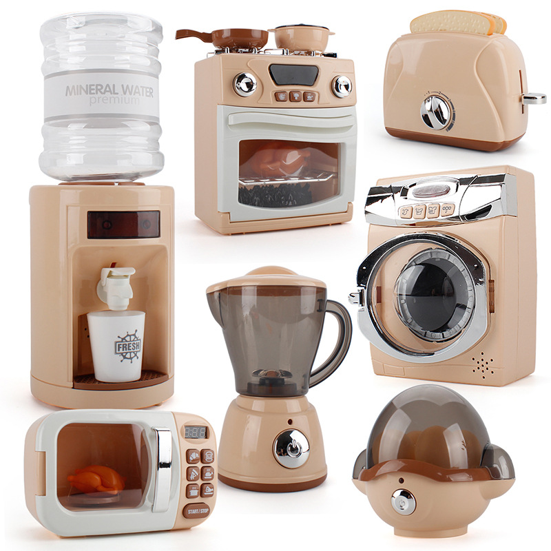 Children's simulation play house kitchen household appliances toys large water dispenser juicer household appliances suit toys