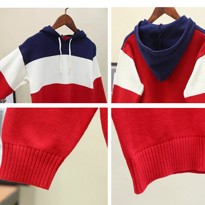 Picture of Children's Clothing Pure Cotton Knitted Hooded Sweatshirt Kidsren's Boys and Toddlers 2023 Autumn and Winter Spring & Fall Casual Sports Sweaters