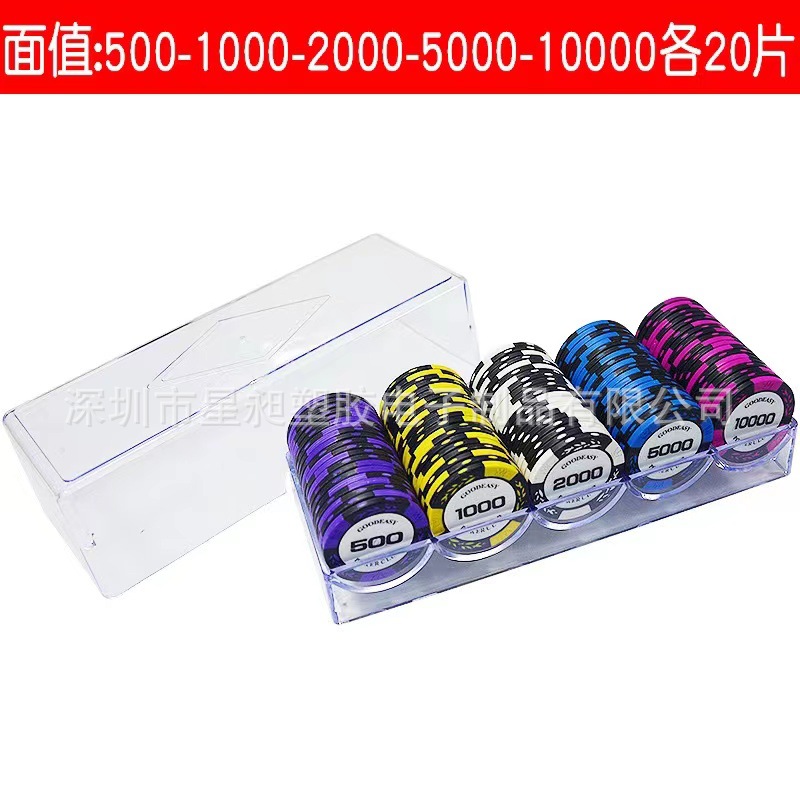 Picture of Mahjong Chips, Chess and Card Room Special Card Chips Coins, Texas Hold'Em Poker Points Coins, Coding Coins for Playing Mahjong and Playing Cards