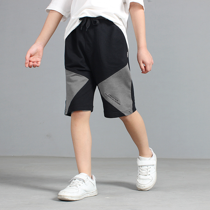 Picture of Children's Pants 2023 Summer New Korean Style Boys' Sports Pants Girls' Knitted Trendy Hot Pants Children's Five-point Pants