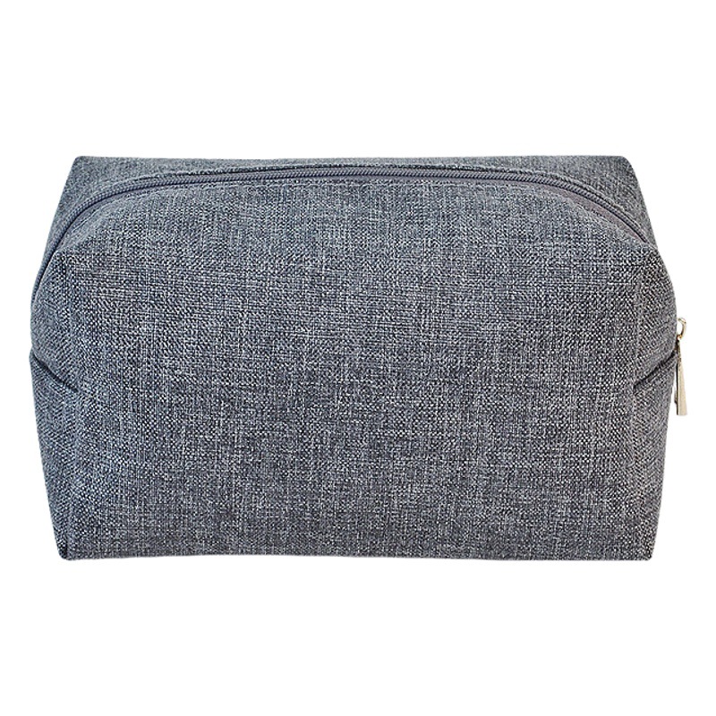 Simple and Fashionable Cationic Linen Hand Makeup Bag Waterproof Large Capacity Cosmetic Skin Care Storage Bag