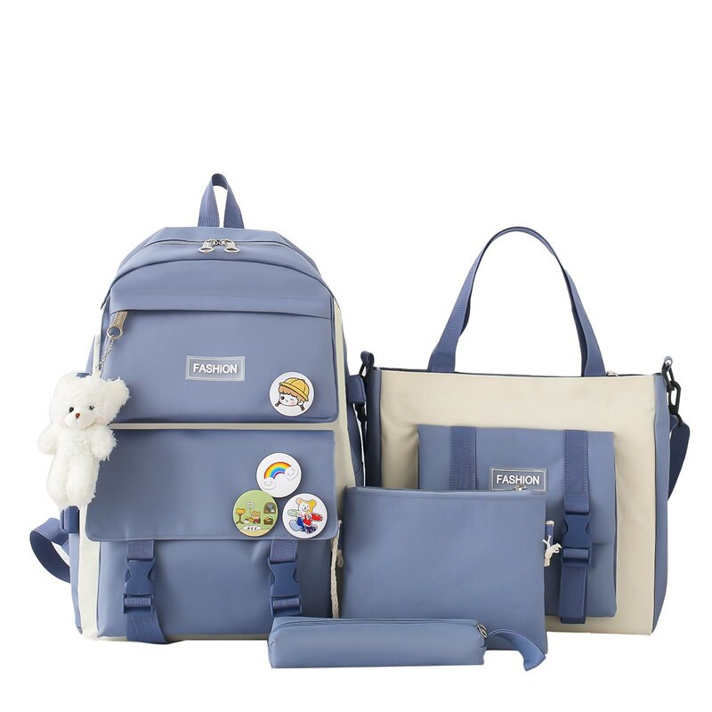 Picture of Ins Schoolbag Female K-Style Junior High School Student Primary School Student Forest Female Third to Fifth Grade Large Capacity Backpack