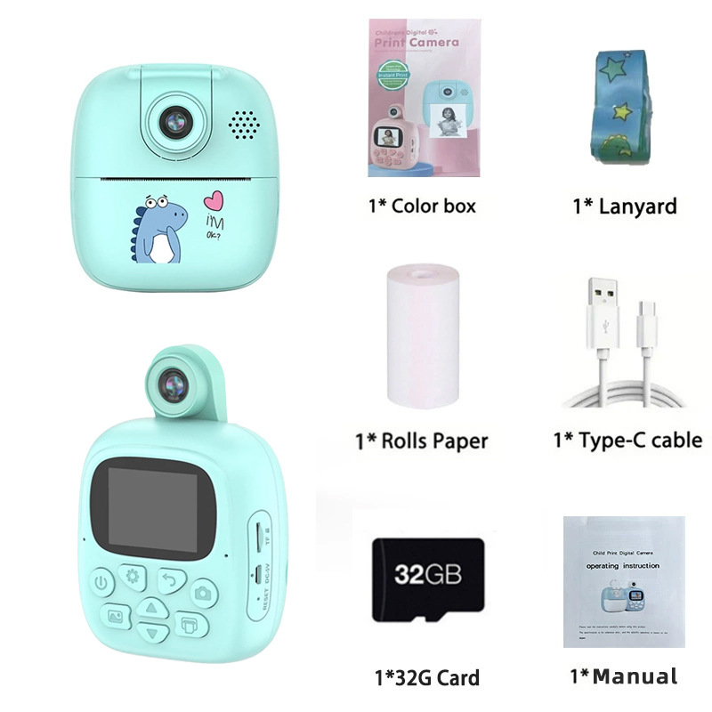 Picture of The new high-definition digital children's camera camera video game thermal printing cross-border wholesale generation
