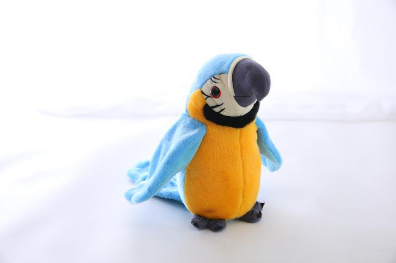 Picture of Cross-border new electric parrot toy tongue-learning singing wings moving and learning to speak repeat reading parrot doll wholesale