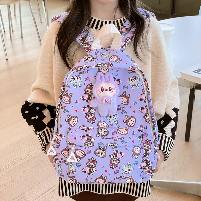 Children's Schoolbag New Cartoon Cute 3-5 Year Old Doll Backpack Kindergarten Baby Accessories Small Backpack Cross-Border