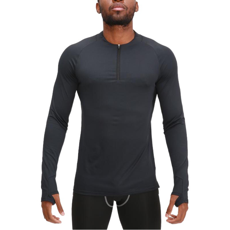 Ningbo Dashu Fitness Clothes Men's Long Sleeve Top Basketball Training Running Outdoor Sports Quick-drying Clothes Tights