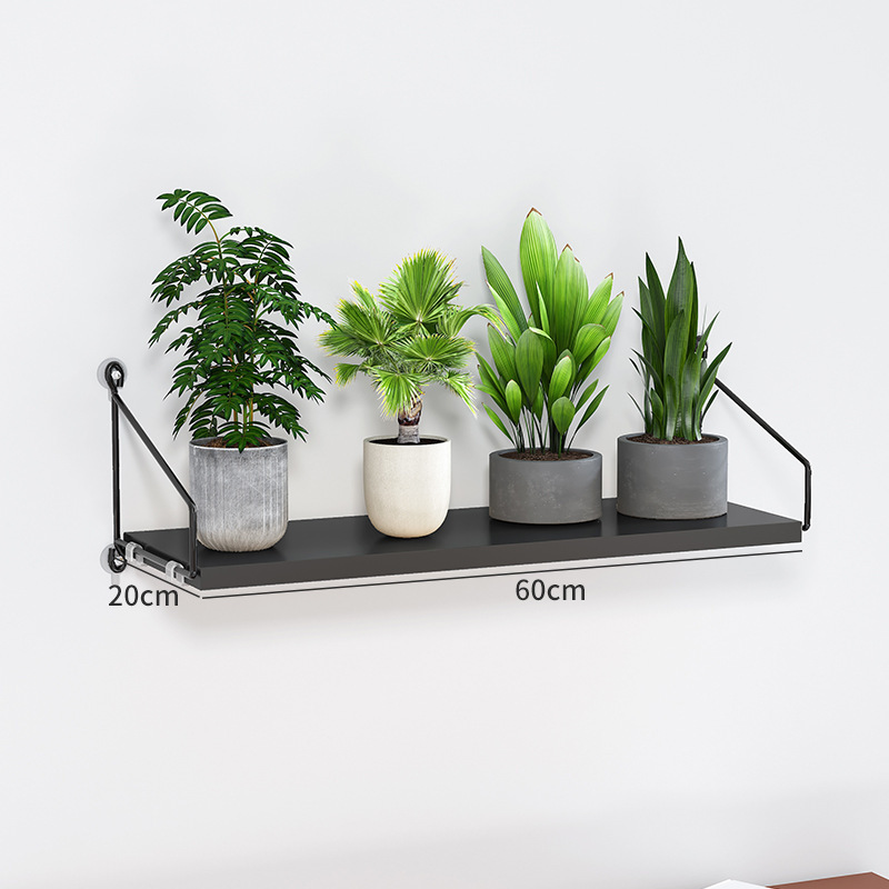 Picture of Source Factory Flower Rack Storage Rack Balcony Flower Rack Wall Indoor Wall Hanging Punch-free Flower Pot Rack Wall Rack