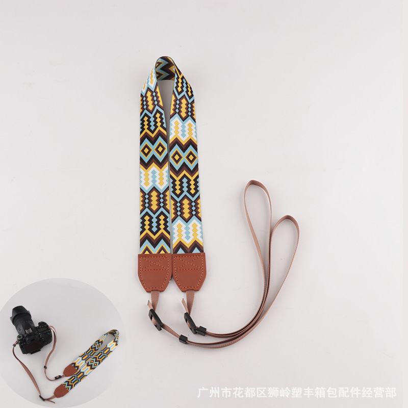 Picture of in stock Camera Shoulder Strap Decompression Camera Strap Hanging Neck Jacquard Camera Strap Various Types Universal Camera Strap