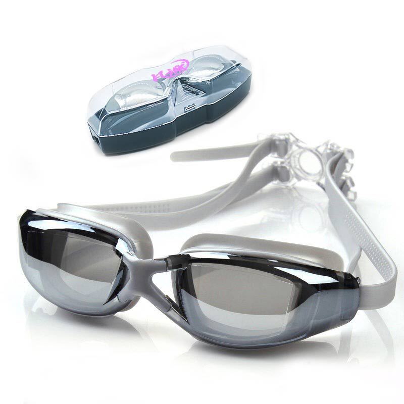 Picture of Myopia optional pink swimming goggles women waterproof anti-fog HD swimming glasses large frame transparent diving equipment wholesale