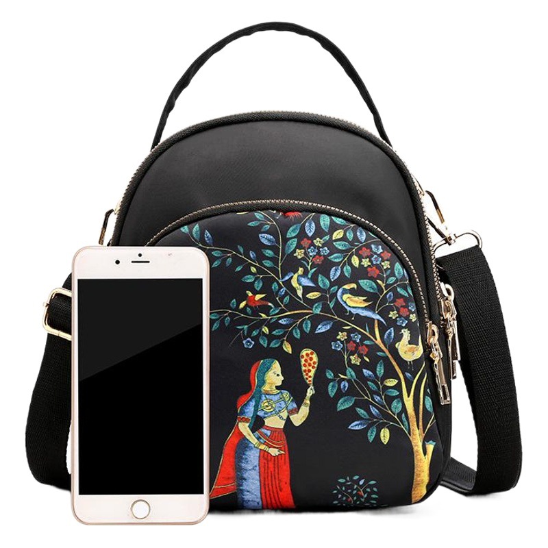 Oxford Cloth Women's Bag New 2023 Fashionable Crossbody Multi-use Mini Bag Backpack Handbag Waterproof Nylon Cloth