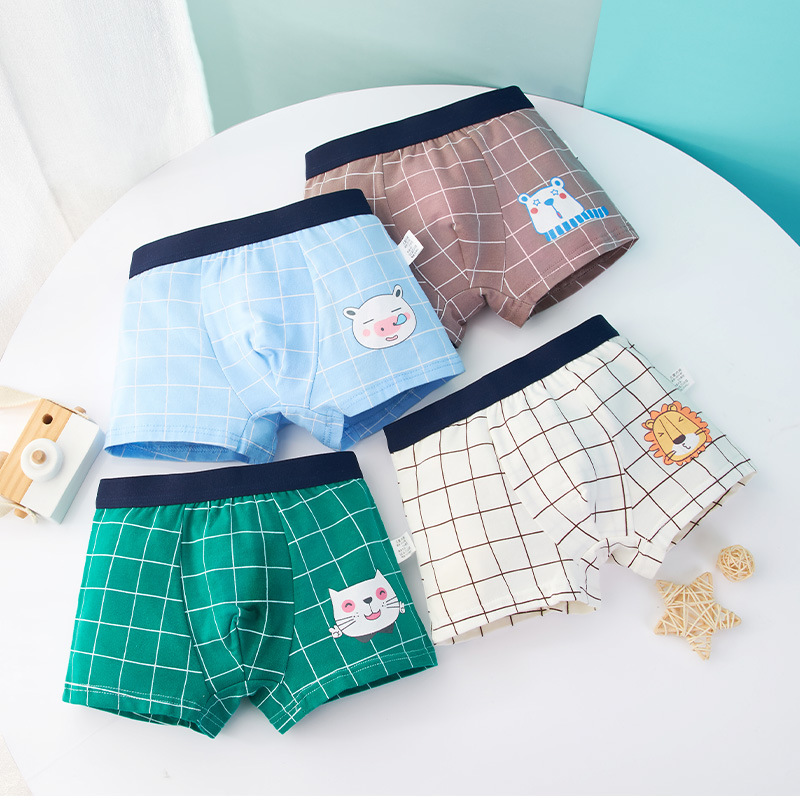 Picture of Cross-border wholesale foreign trade children's underwear primary and secondary school students boxer combed cotton boys underwear a generation of postage