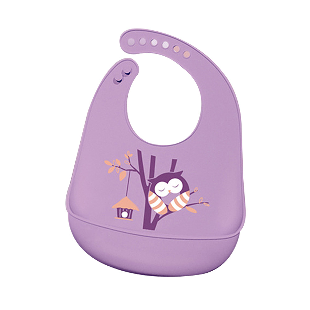 Picture of Baby Dining Bib Stereo Silicone Baby Waterproof Super Soft Food Food Bucket Children Children's Slippery Bucket Wash-Free Cross-Border