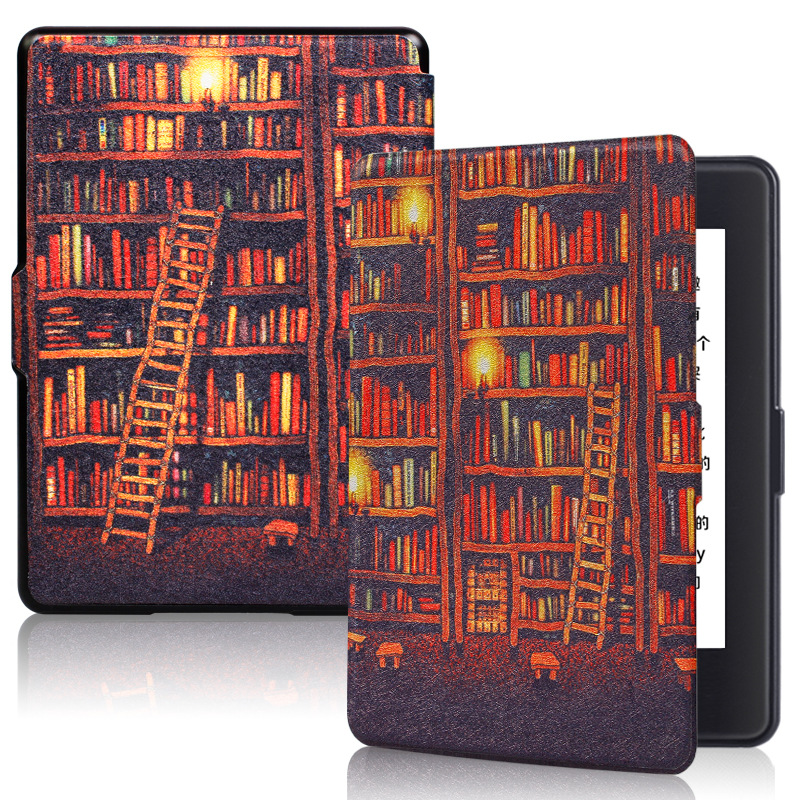 Picture of Spot Suitable for Kindle Protective Case 2016 Entry Version 558 Silk Pattern Painted Protective Case Migu X Leather Case