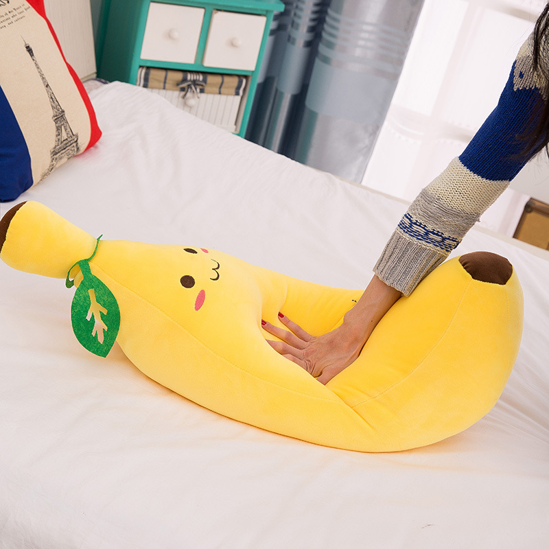 Picture of Foreign trade software banana plush toy pillow simulation fruit pillow children doll doll gift wholesale