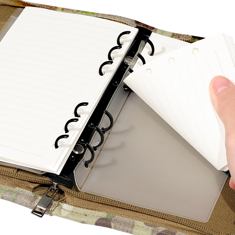 Picture of Cross-border Tactical Stationery Outdoor Tactical Portable Notepad Loose-leaf Removable A6 Notebook Case