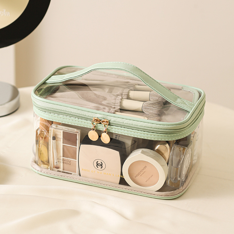 Picture of Transparent Cosmetic Bag, Large Capacity, High-Looking Portable Storage Bag, Multi-Functional Waterproof Toiletry Bag, Cross-Border Cosmetic Bag