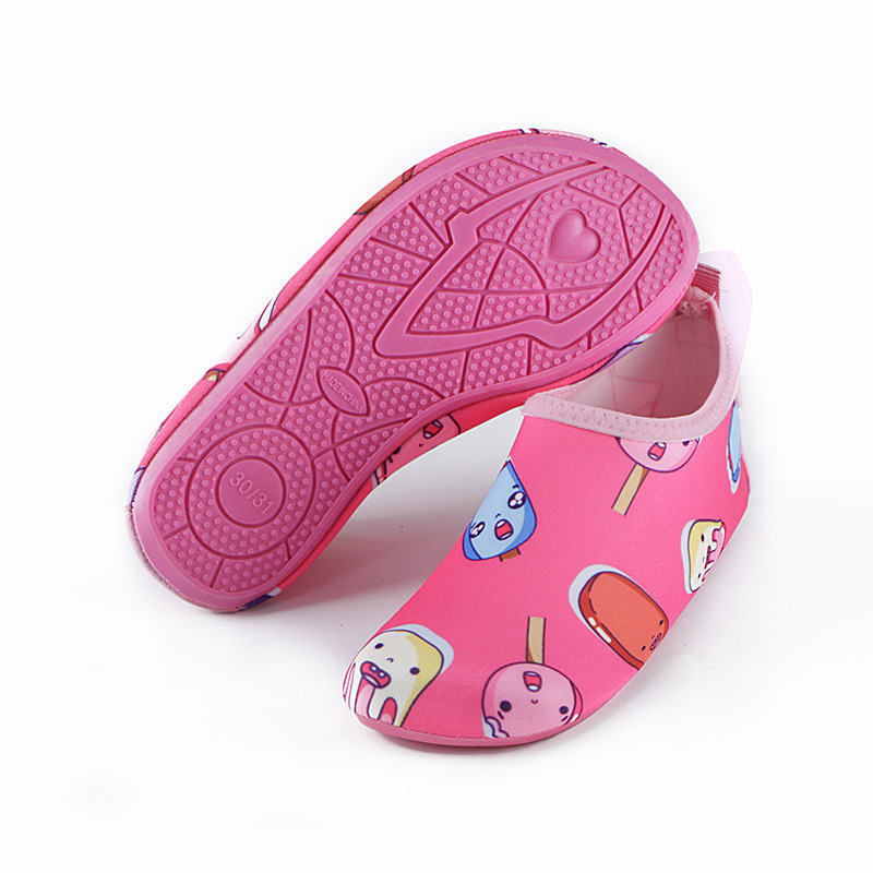 Picture of Factory wholesale children's cartoon beach shoes diving socks swimming shoes breathable non-slip home floor socks soft shoes