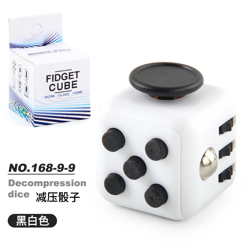 Picture of Cross-border New Strange Toy Decompression Rubik's Cube Vent Decompression Dice Press 6-sided Finger Rubik's Cube Source Factory
