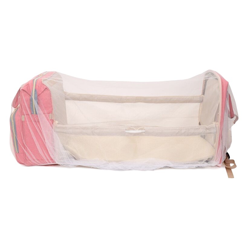 Portable Foldableing Mosquito Net Crib Mommy Bag Multi-Functional Outing Lightweight Large Capacity Casual Backpack Mother and Baby Bag