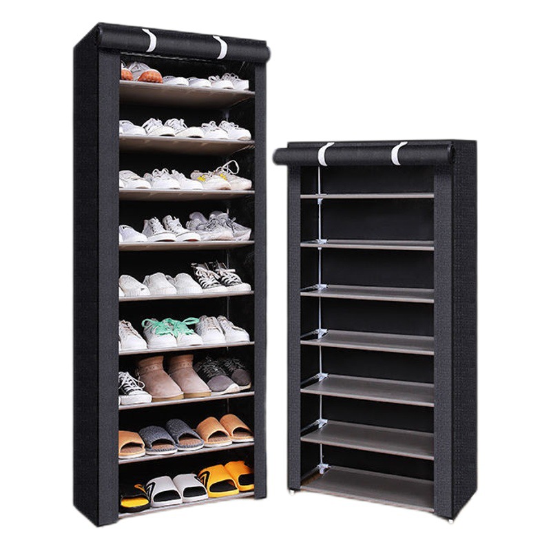 Simple Shoe Rack Multi-layer Steel Pipe Assembly Dustproof Shoe Cabinet Student Dormitory Home Storage Cabinet Economical Shoe Cabinet Shoe Rack