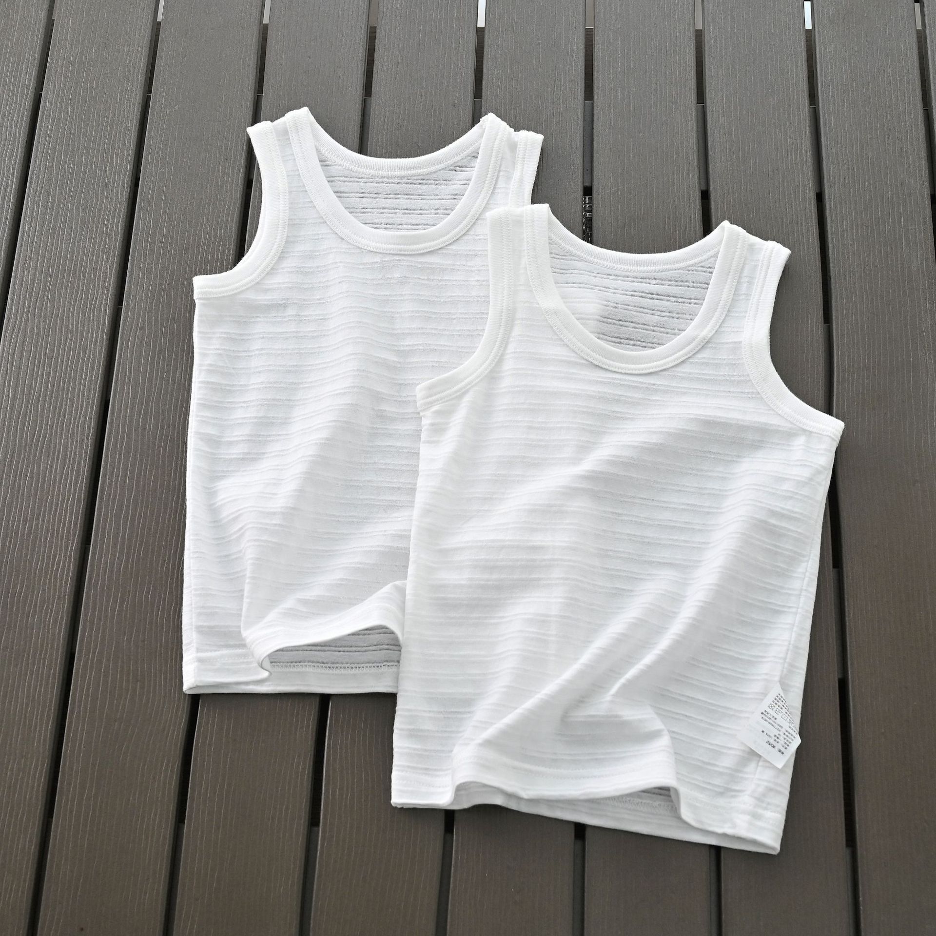 Picture of Distribution generation vest children's pure cotton export children's clothing source factory New Japanese style breathable sweat-absorbent boy spring and summer