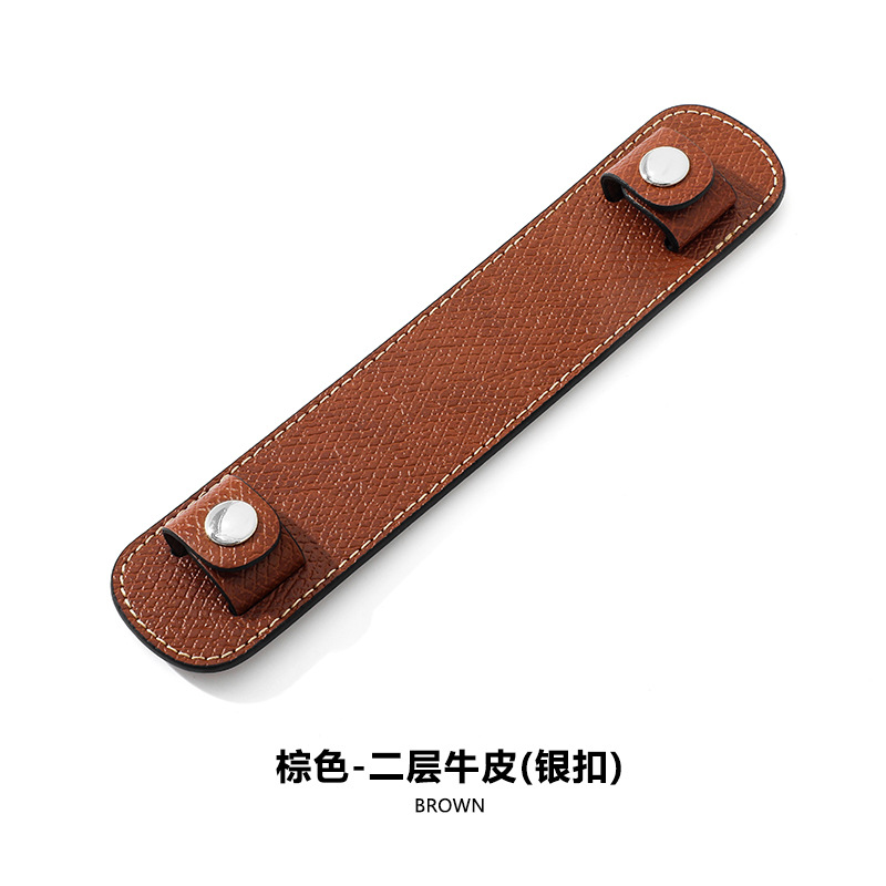 Picture of Long Handle Large Shoulder Strap Retrofit Decompression Shoulder Pad D-49 Cowhide Non-slip Fixed Shoulder Bag Accessories