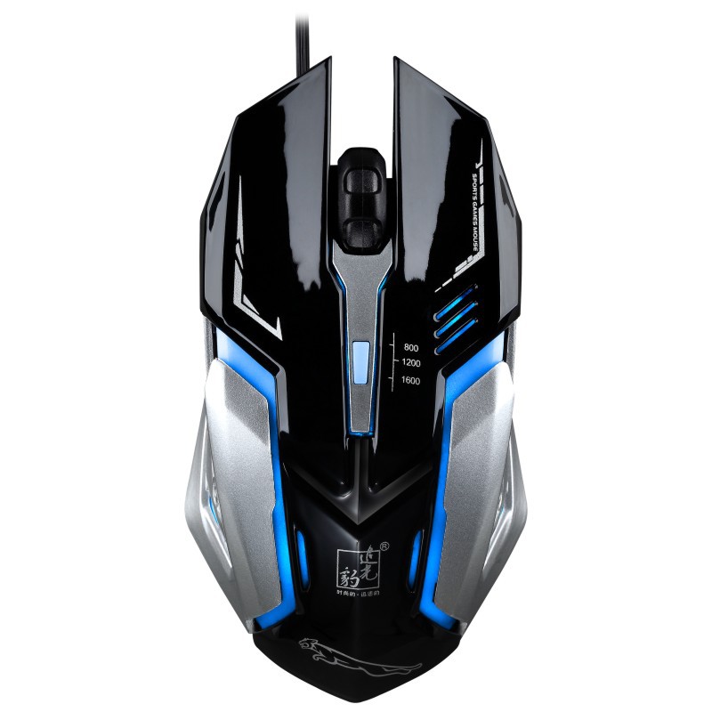 Picture of Chasing Leopard K1 Mute Wired Photoelectric Luminous usb Game lol Internet Cafe Steel Plate Mouse Manufacturer